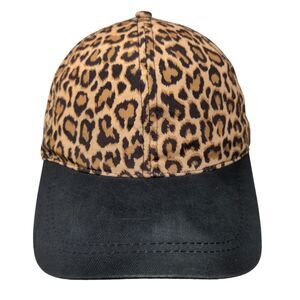 Bongo Strapback Hat Multicolor One Size Adjustable Leopard Print 6 Panel